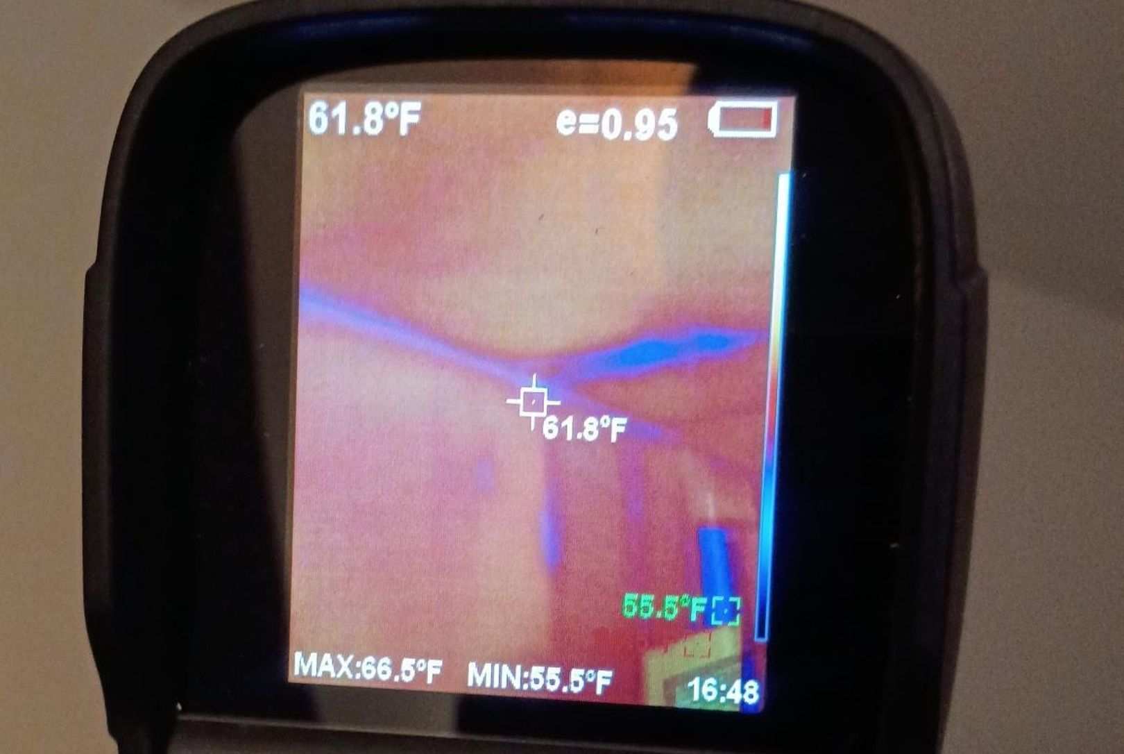 Front entry of a home before a building science assessment